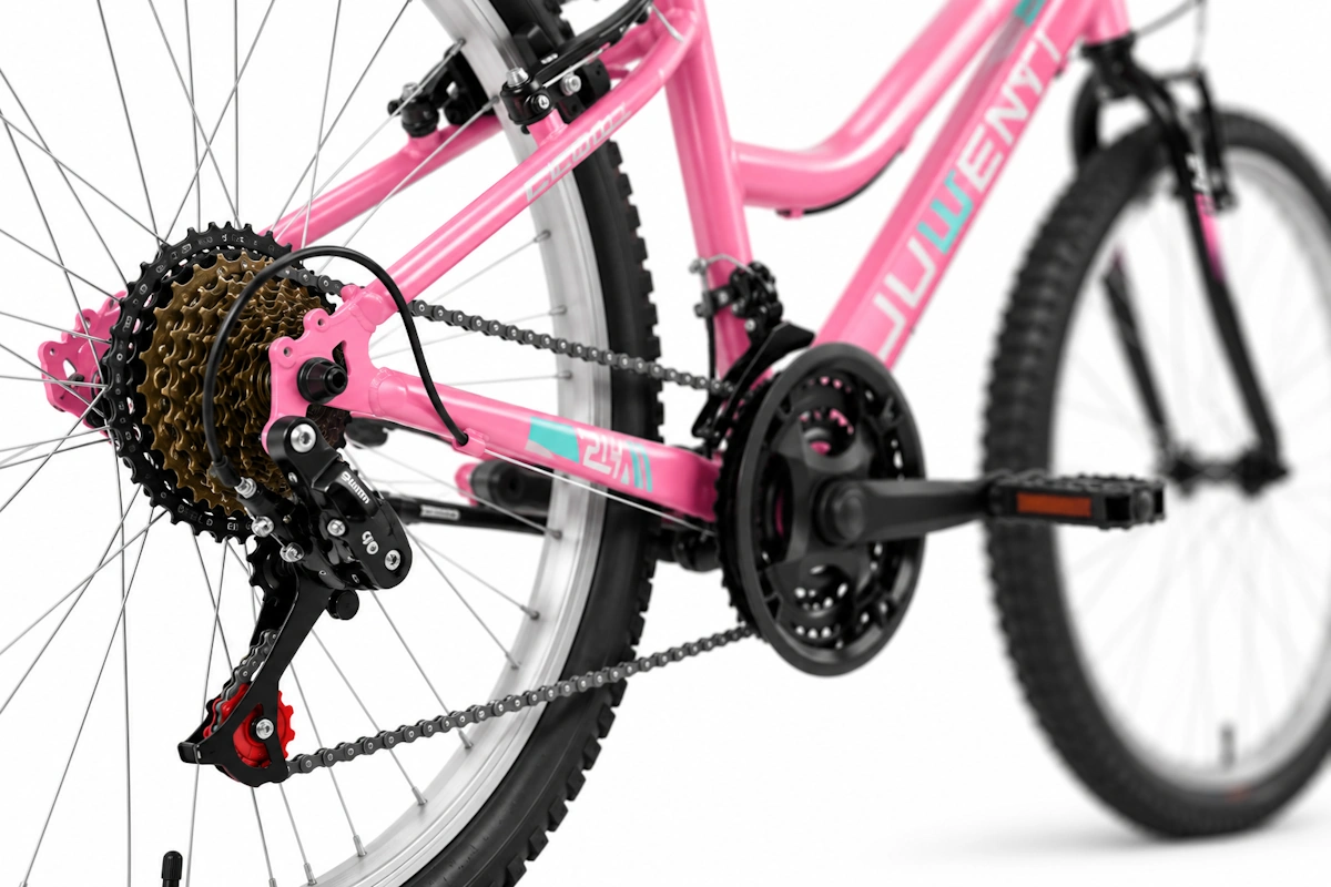 Bicicleta MTB 24" JL Wenti COOL Acero ECO Barra Baja 18V - Imagen 7