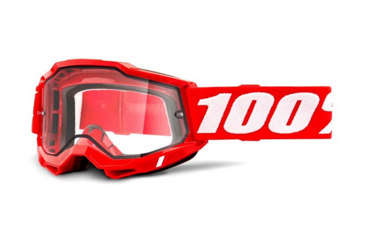 Gafas máscara 100% - ACCURI 2® Goggle - Enduro - Red - Clear Dual Lens