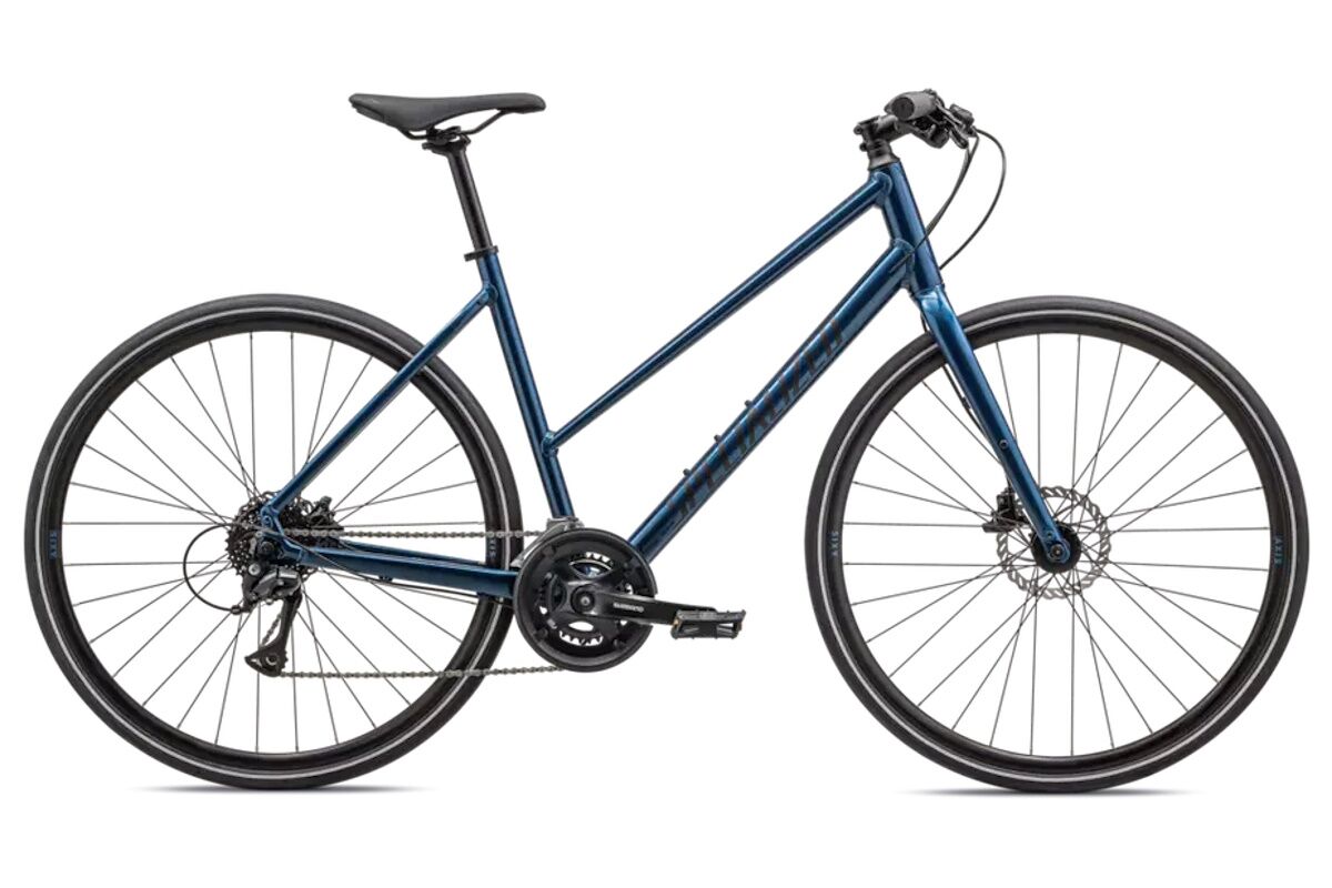 Specialized Sirrus 2.0 Step-Through Gloss Mystic Blue Metallic / Satin Black Reflective