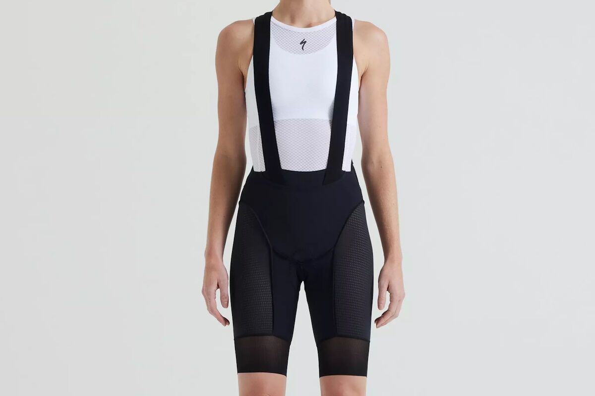 Culote de mujer con tirantes Prime SWAT Liner 2025 Specialized, transpirable con bolsillos integrados y diseño MTB.