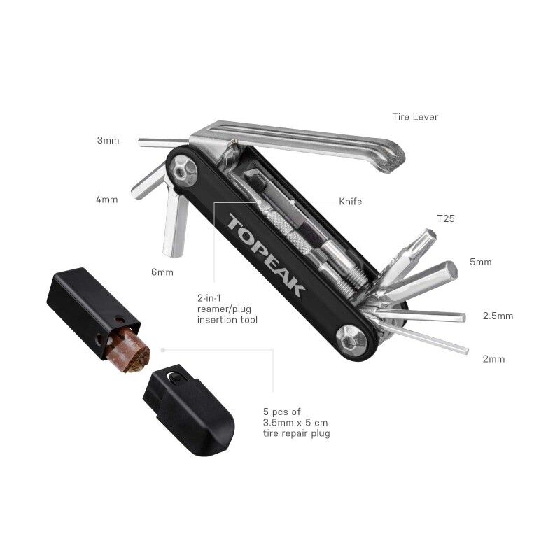 Multiherramienta Topeak NINJA MASTER+ TOOL BOX T11 - Imagen 6