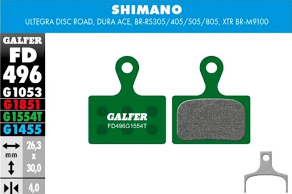 Pastillas de freno Galfer FD496 - Pro - G1554 - Shimano