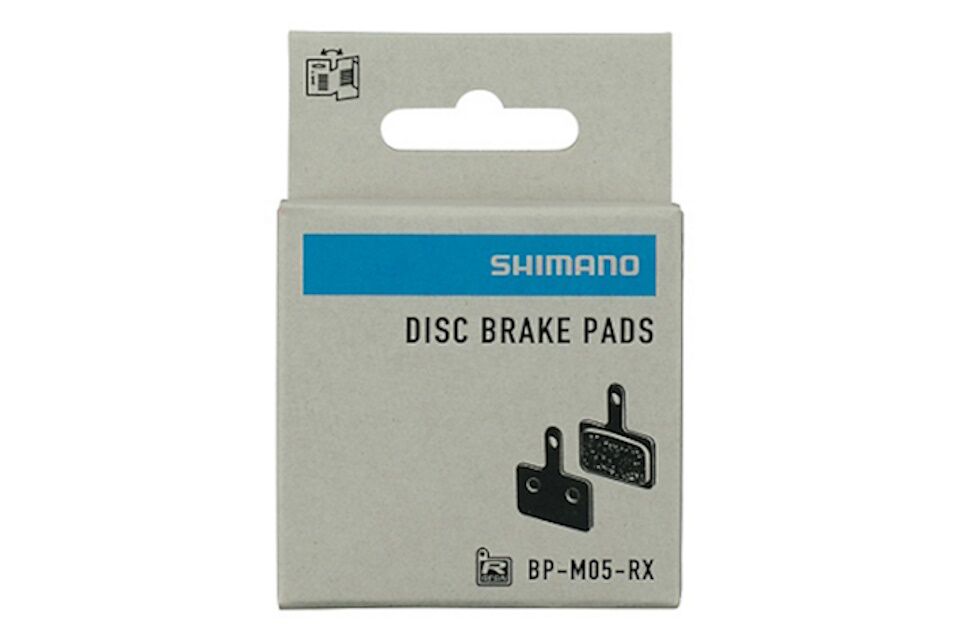 Pastillas de freno de resina Shimano M05-RX muelle con pasador de aletas