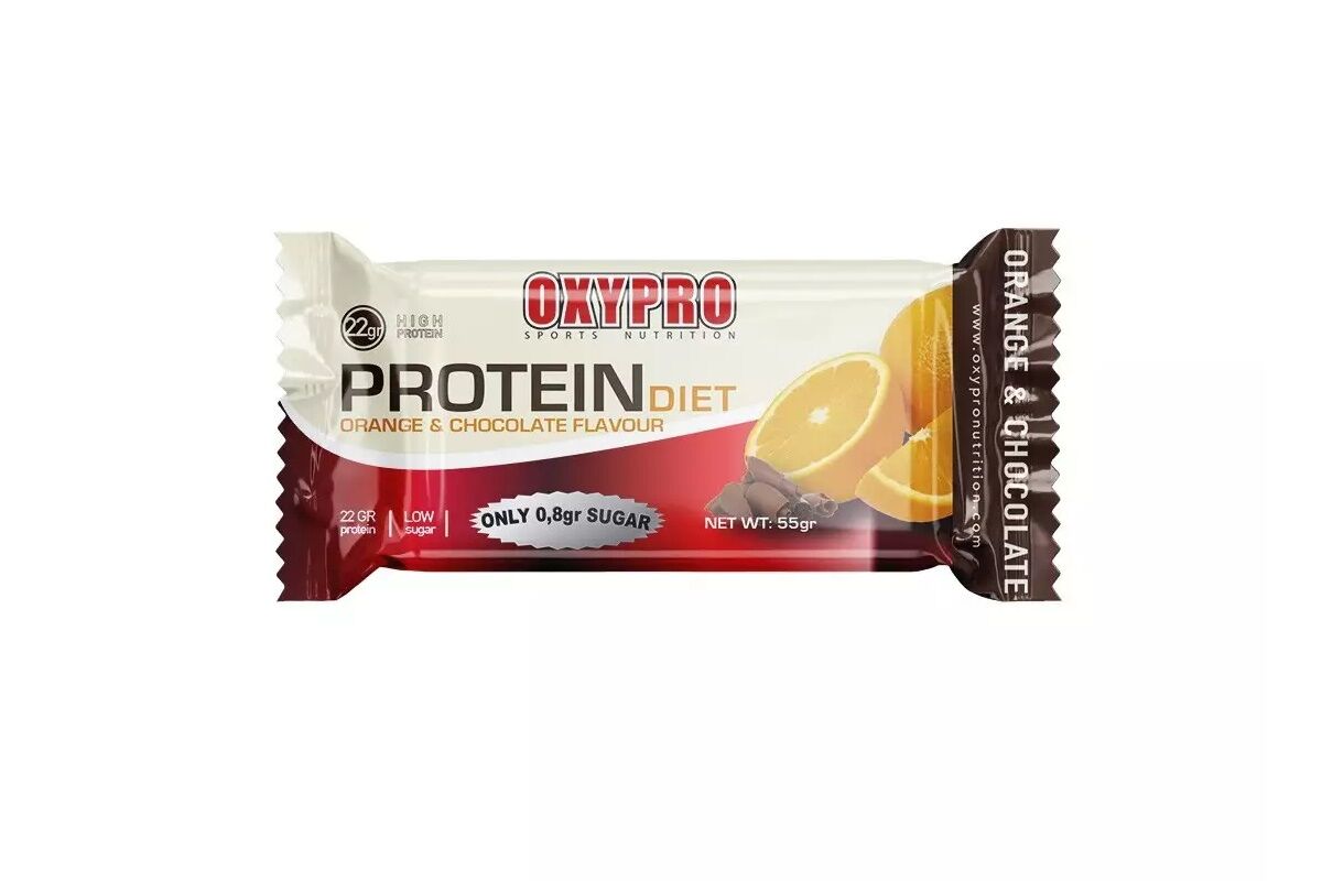 Barrita proteica Oxipro - PROTEIN BAR - Naranja y chocolate