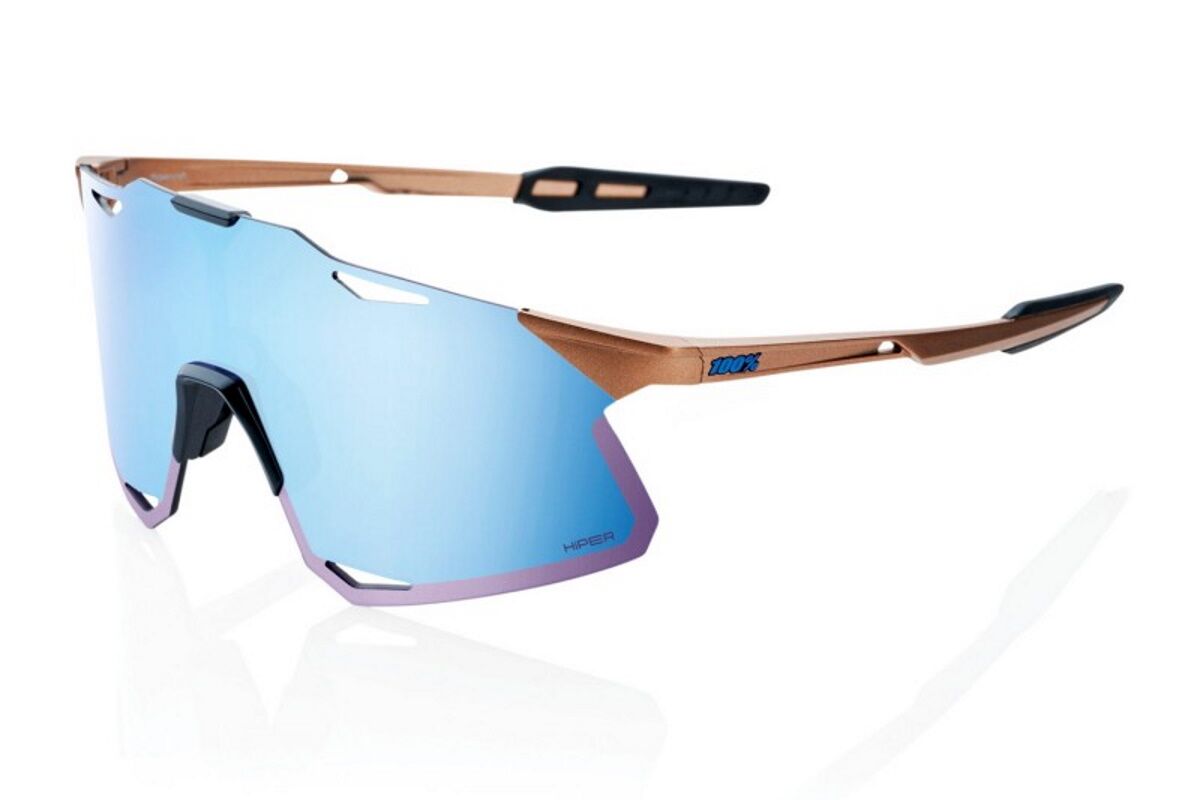 Gafas ciclismo 100% - HYPERCRAFT®- Matte Copper Chromium HiPER® Blue Multilayer Mirror Lens
