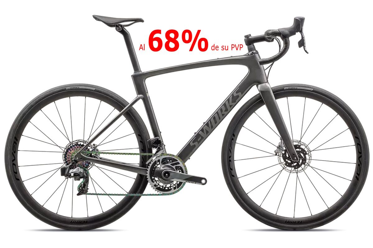 Specialized S-Works Roubaix SL8 2024, carbono FACT 12r, Future Shock 3.0, grupo SRAM Red eTAP AXS, outlet oportunidad modelo anterior