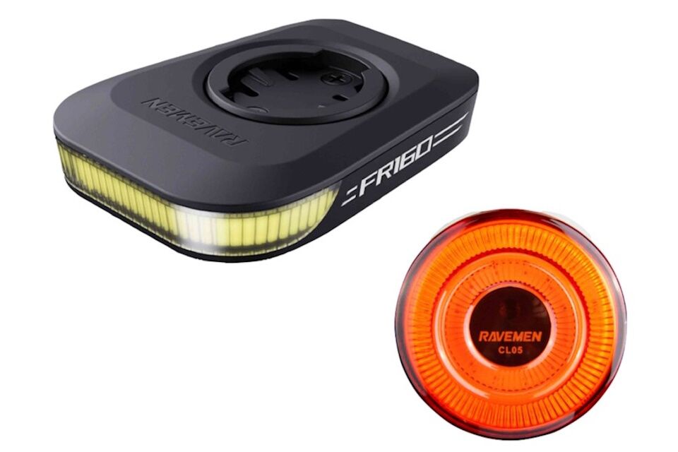 Kit luces Ravemen delantera FR160 y piloto trasero CL05