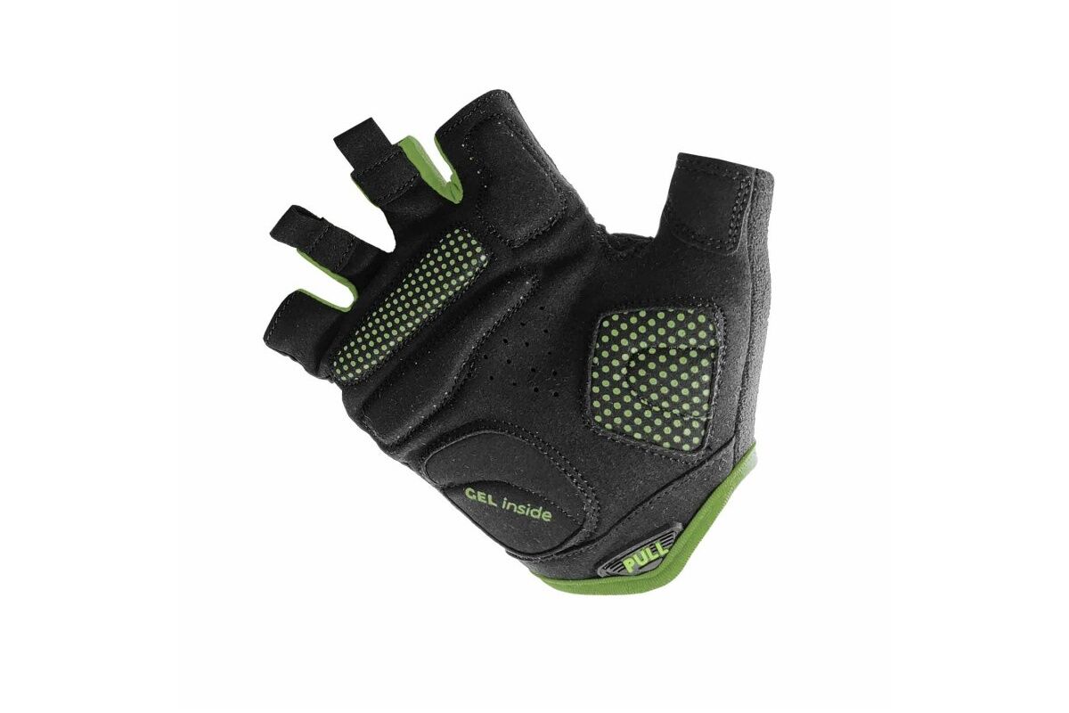 Guantes cortos ciclismo OSBRU EVOLUTION DOMI - Black/Green