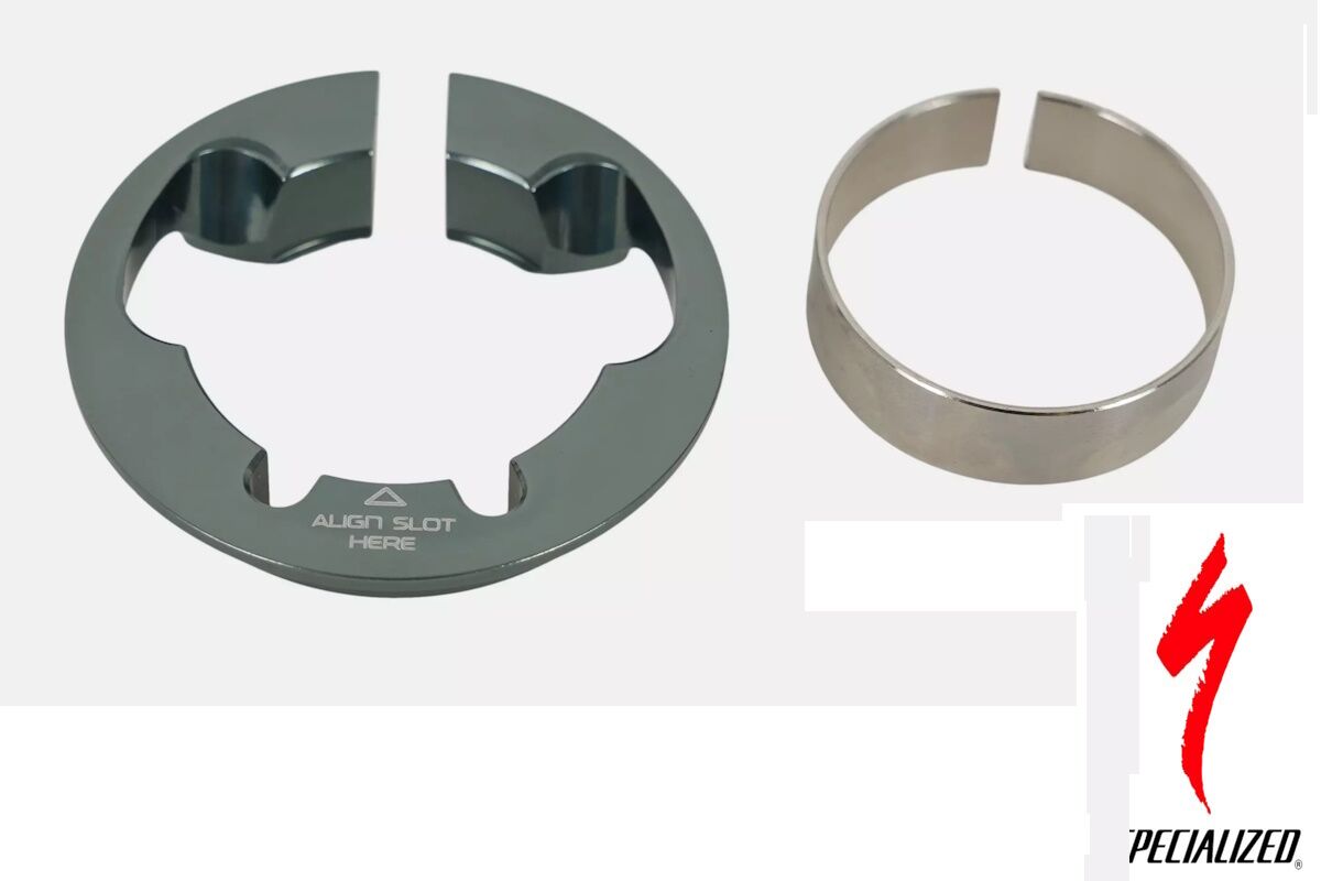 Anillo de compresión de cojinete S212500016 Specialized original, con puertos de enrutamiento interno de cables, calza para tubo de dirección, Tarmac SL7 y Allez Sprint.