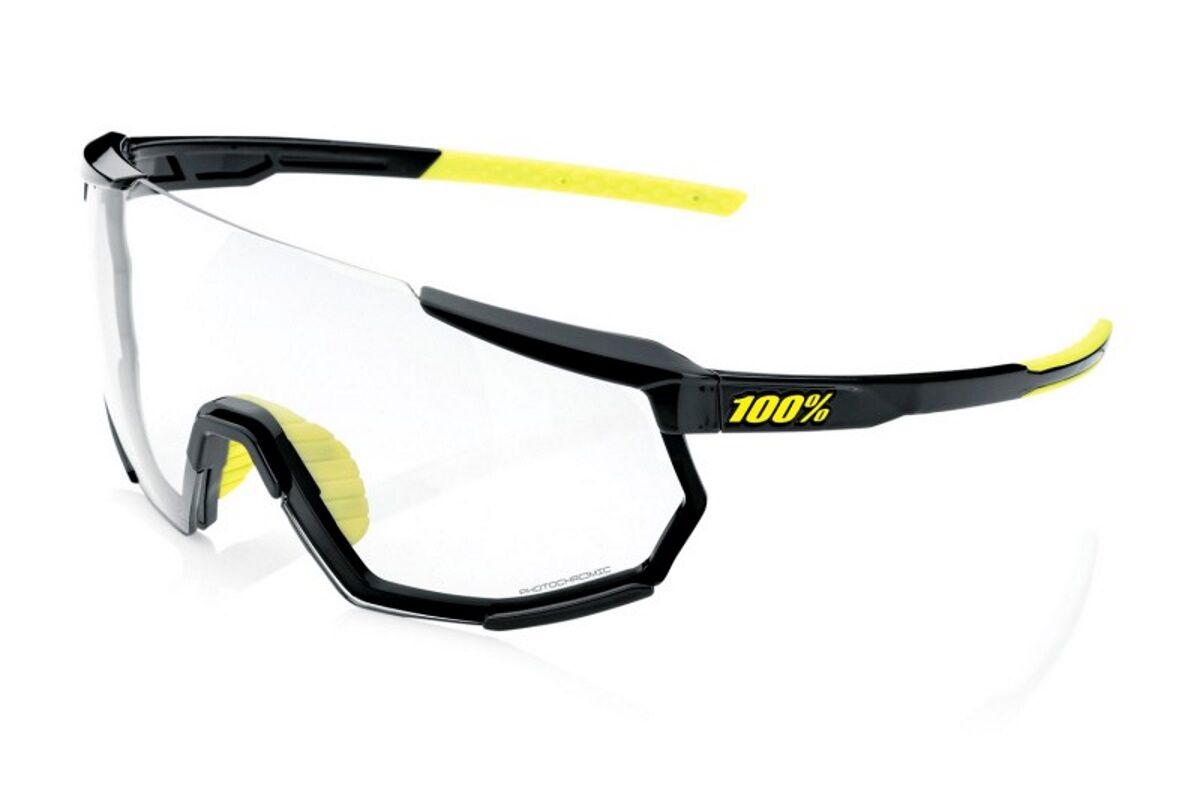 Gafas ciclismo 100% - RACETRAP® 3.0 - Gloss Black Photochromic Lens