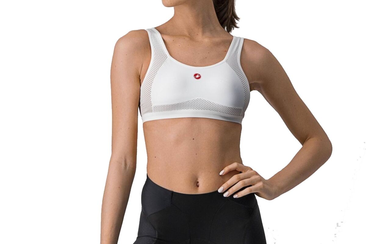 Sujetador ciclismo CASTELLI - ROSSO CORSA - WHITE