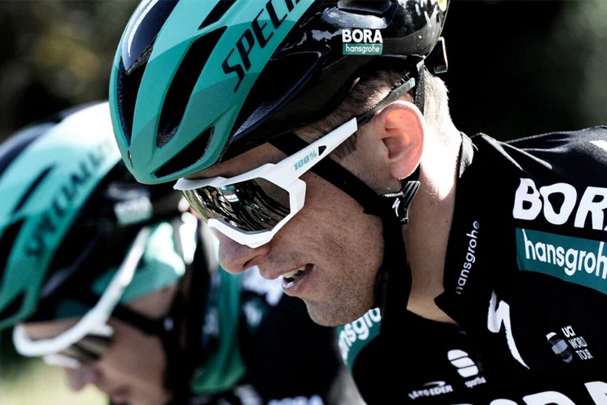 Gafas ciclismo 100% - SPEEDTRAP® - Matte White - Hiper® Blue Multilayer Mirror Lens - Imagen 5