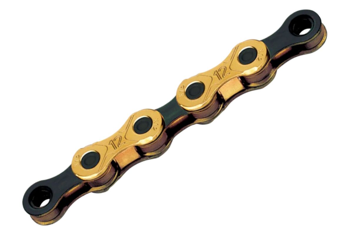 Cadena KMC 12V ORO NEGRO 126P