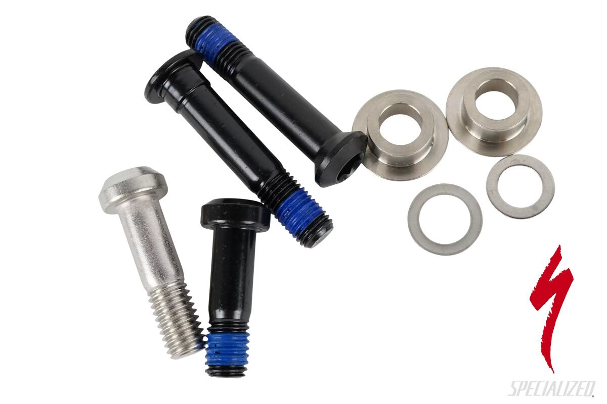 Kit herrajes montaje amortiguador trasero Specialized S210500011 para Levo 2022 Gen.3 con pernos y espaciadores originales de acero