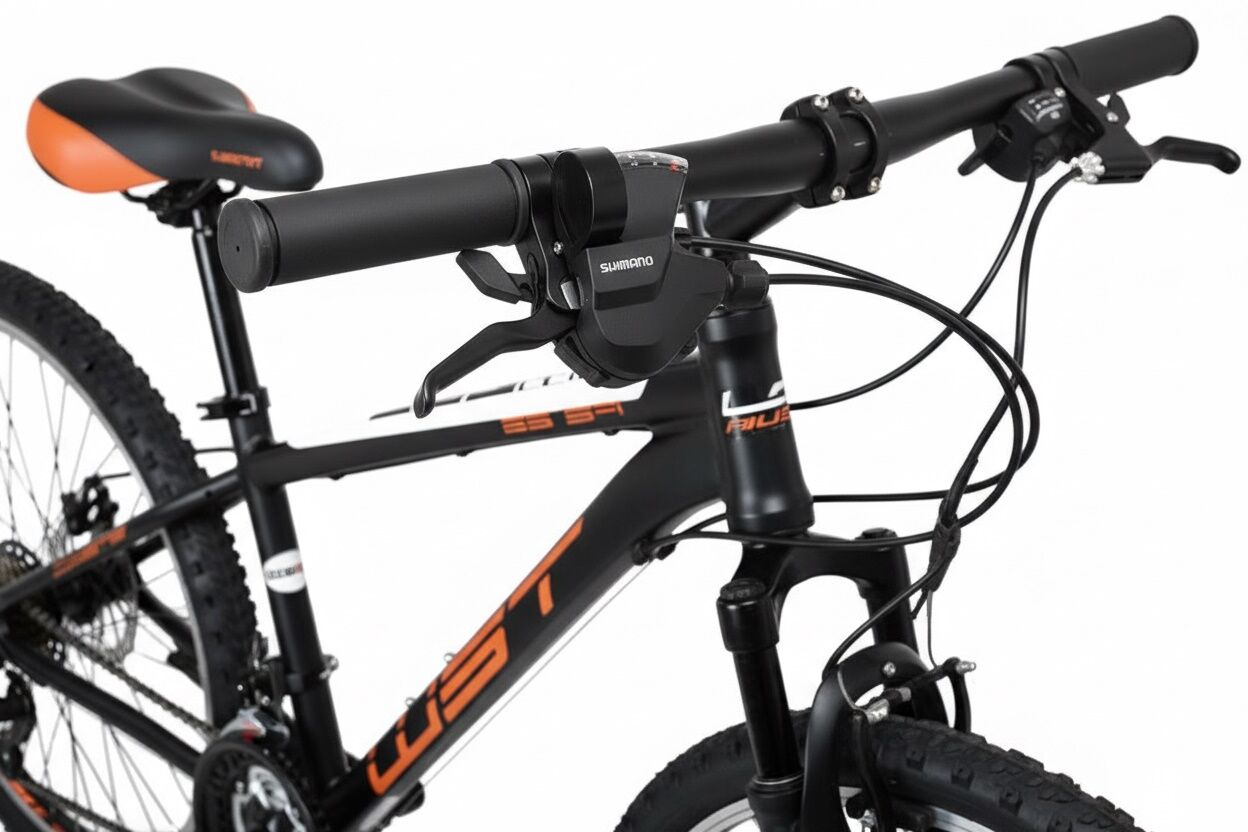 Bicicleta de montaña de alumino con cambio Shimano 7x1 monoplato y suspension delantera