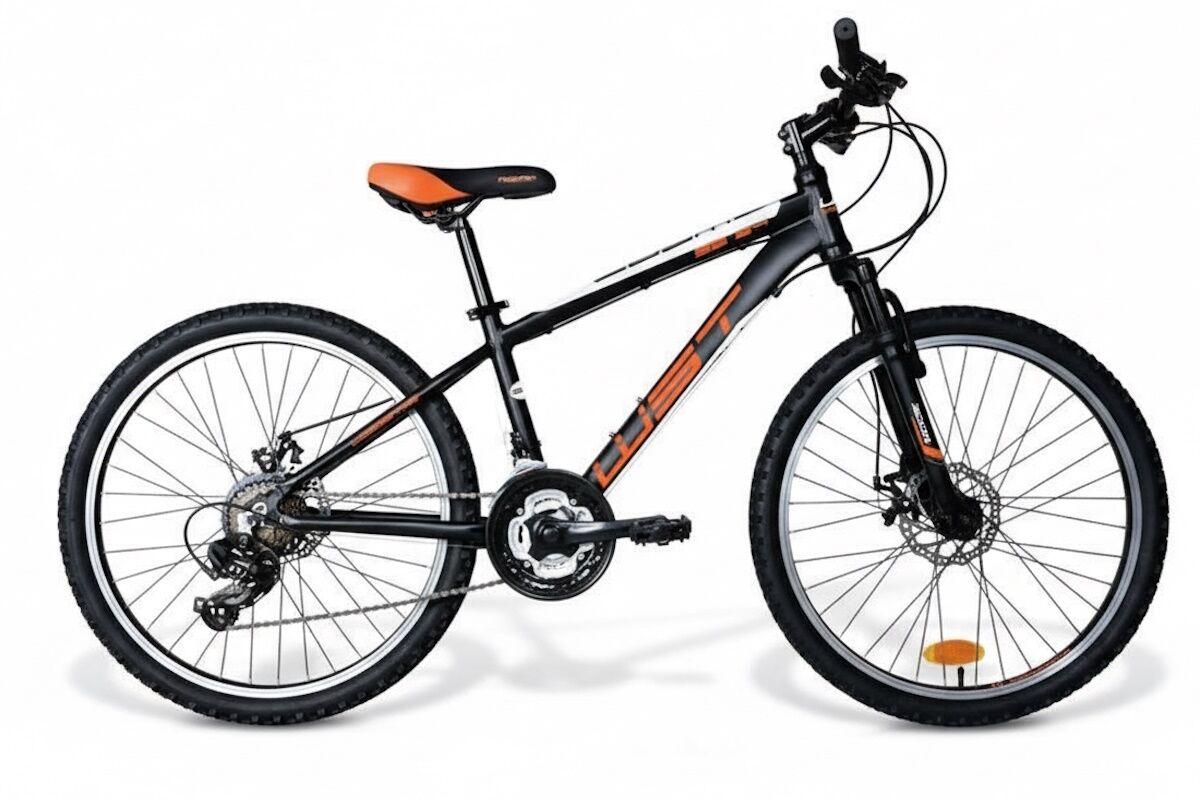 MTB Aluminio 24” WST Cosmo | 1x7 Shimano Tourney, Frenos Disco Mecánico, Suspensión, Ruedas Aluminio - Imagen 4