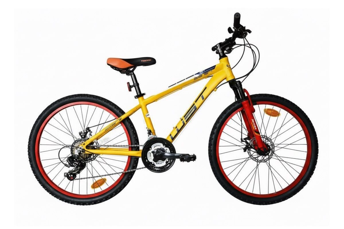 MTB Aluminio 24” WST Cosmo | 1x7 Shimano Tourney, Frenos Disco Mecánico, Suspensión, Ruedas Aluminio - Imagen 9