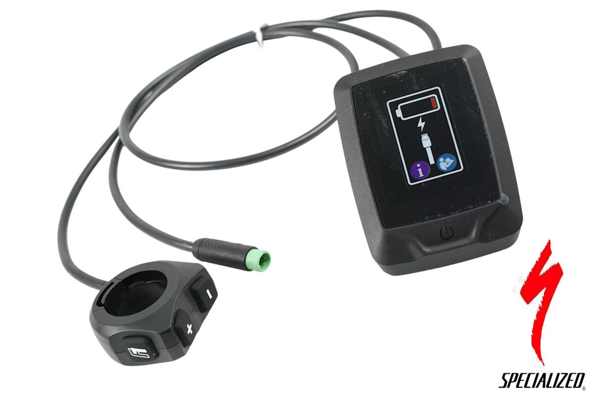 Pantalla Turbo Connect MasterMind TCD‑w 2 S216800041 con cable para Vado, Como, Tero y Tero X. TFT color, ANT+/Bluetooth, USB‑C y muestra de modos y errores.