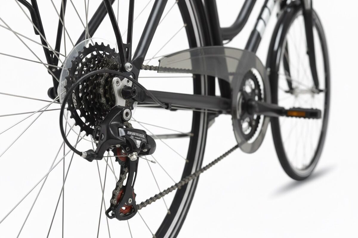 Urban 28″ aluminio | WST Crystal WS063 | Suspensión + 3x7 Shimano - Imagen 3