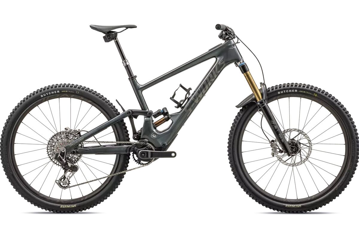 Specialized S-Works Turbo Kenevo SL2 Gloss Black Liquid Metal / Brushed Liquid Metal / Black Brushed Chrome