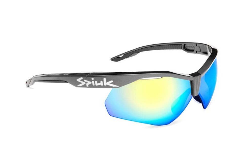 Gafas deportivas SPIUK VENTIX-K - Montura Gris Lente Espejo Amarillo