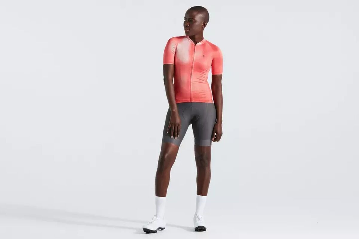 Maillot manga corta SPECIALIZED - SL AIR DISTORTION WMN - VIVID CORAL - Imagen 2