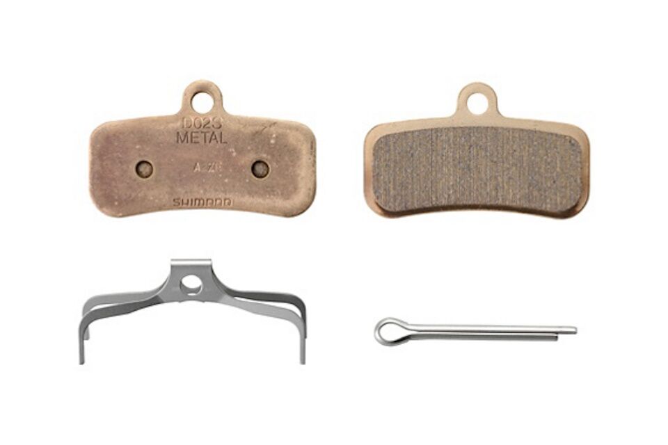 Pastillas de freno Shimano D02S-MX y muelle con pasador de aletas - Imagen 2
