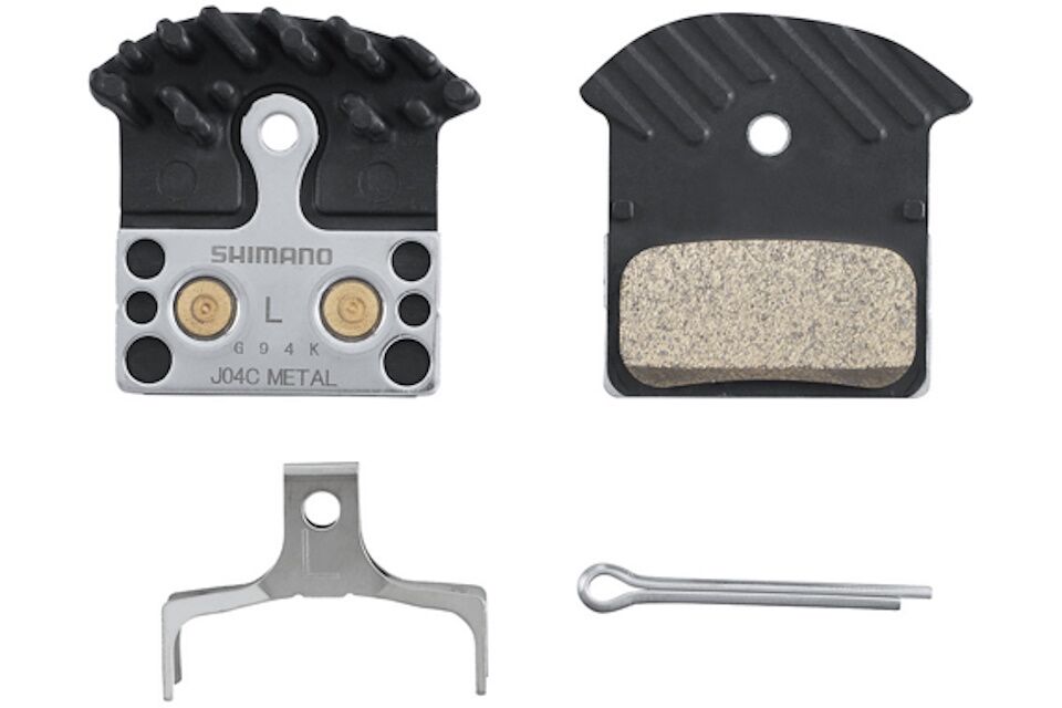 Pastillas de freno Shimano J04C-MF con aleta y muelle con pasador de aletas - Imagen 2