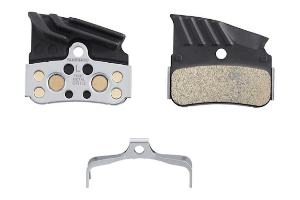 Pastillas de freno Shimano N04C-MF con aleta y muelle - Imagen 2