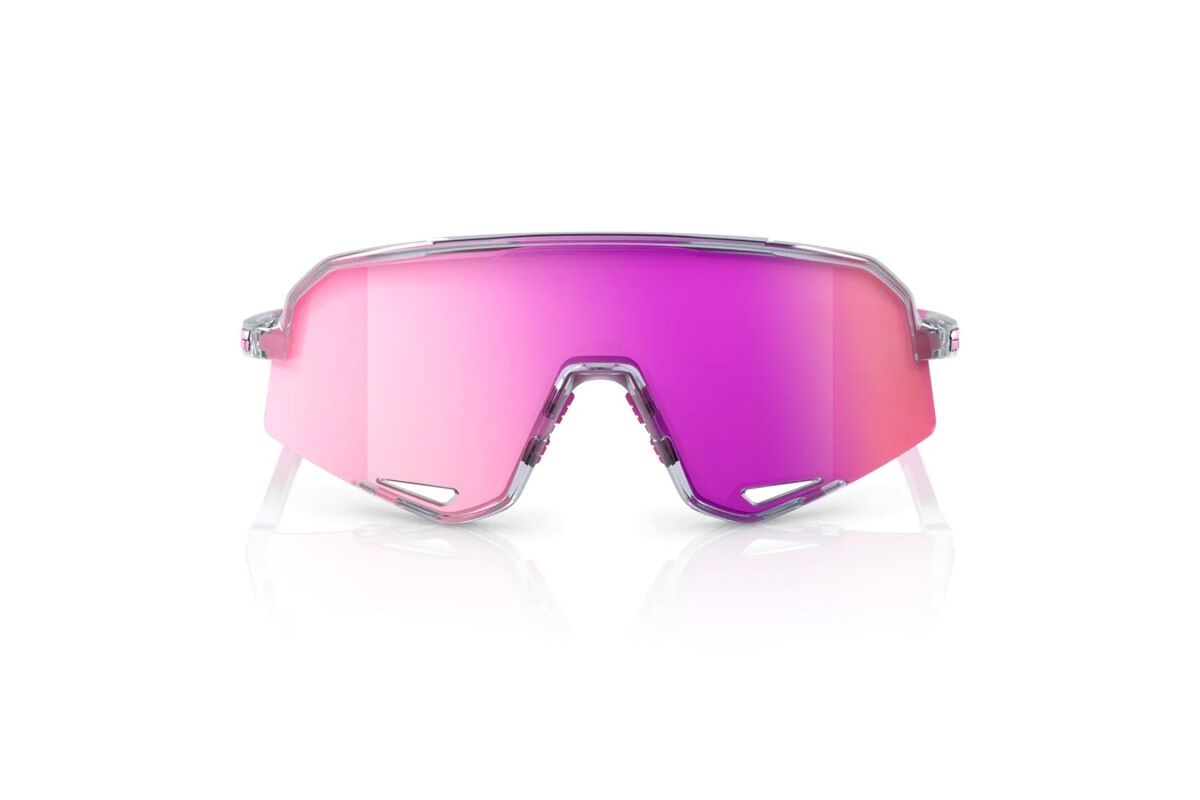 Gafas ciclismo 100% - Slendale - Polished Translucent Grey - Purple Multilayer Mirror - Imagen 3