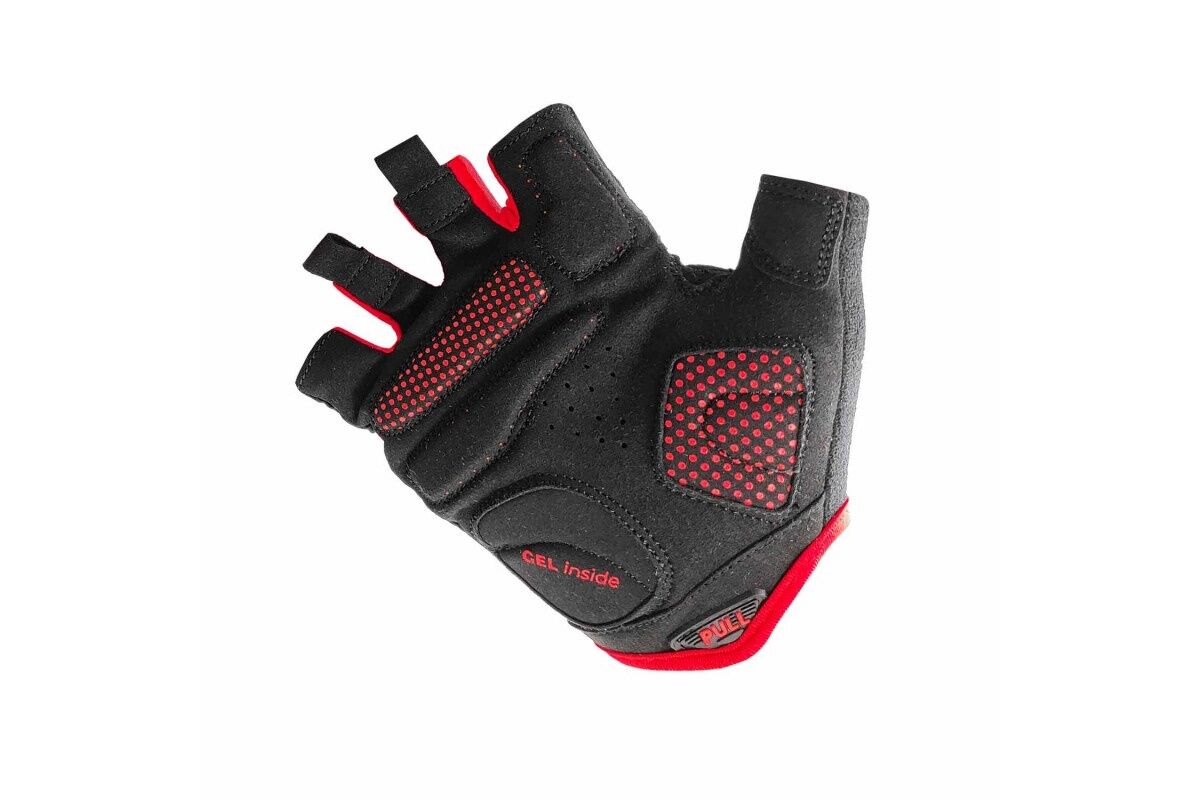 Guantes cortos ciclismo OSBRU EVOLUTION DOMI - Black/Red