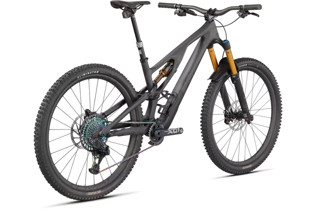 Specialized S-Works Stumpjumper EVO 2022 - Satin Brushed Black Liquid Metal / Carbon / Black - Imagen 2